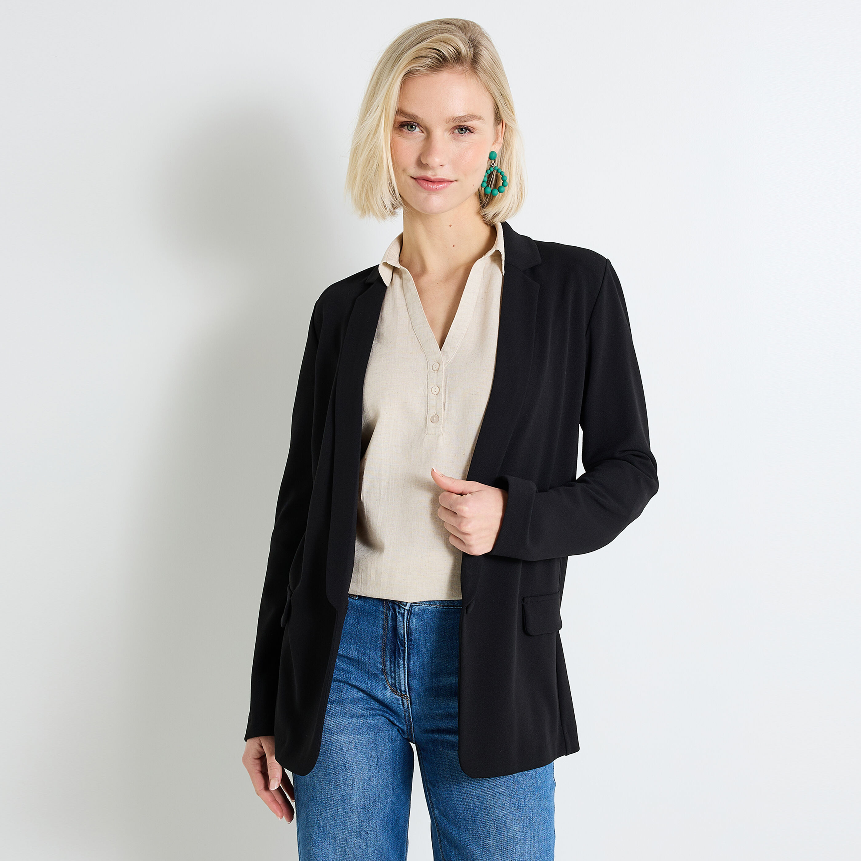 Blazer en maille femme