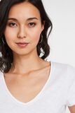 T-shirt manches courtes V femme