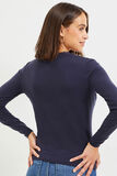 Pull col V femme