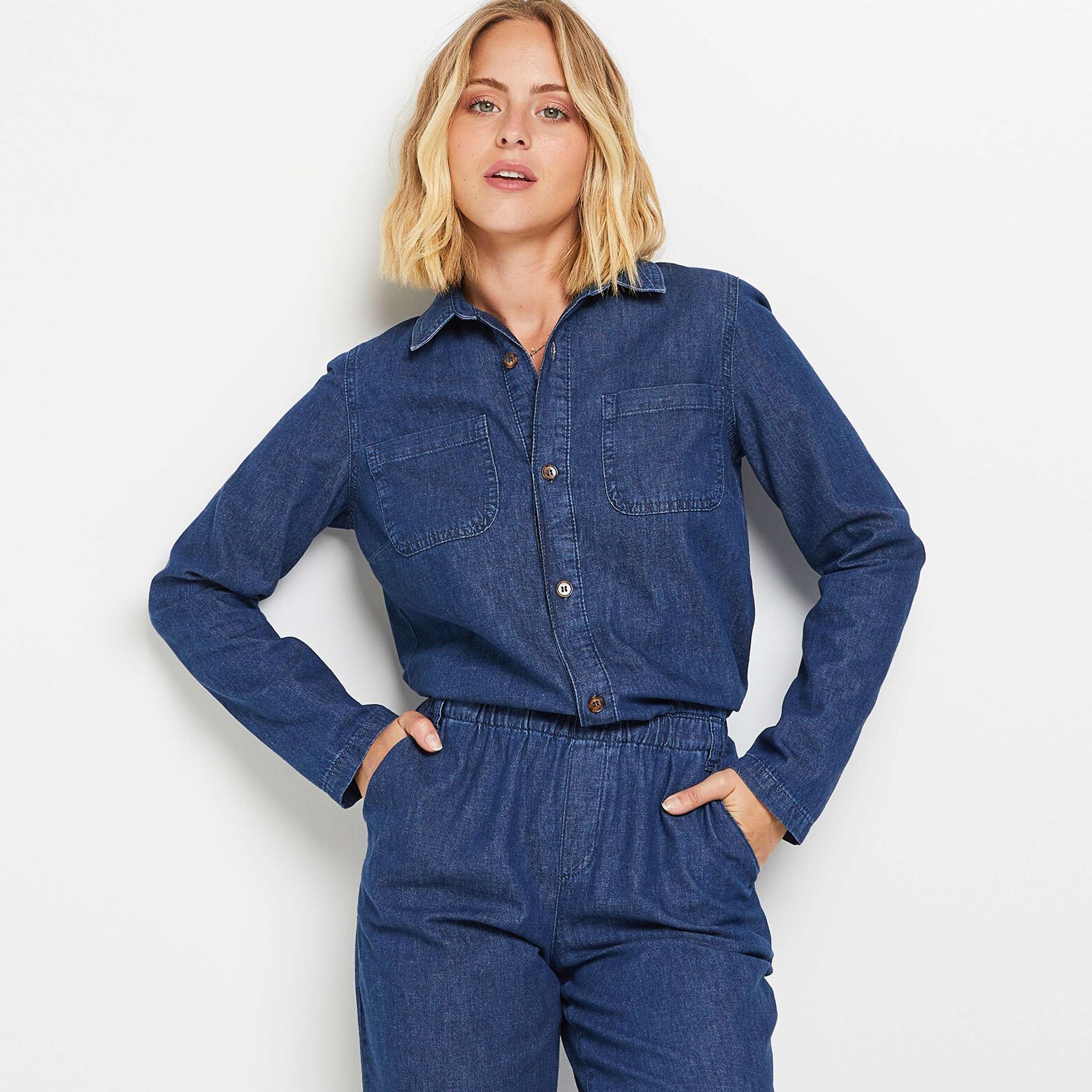 Combinaison en jean femme