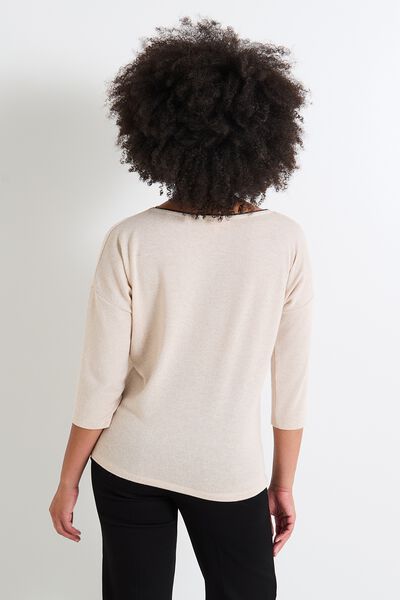 T-shirt col U femme