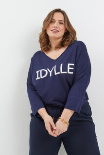 Pull message femme