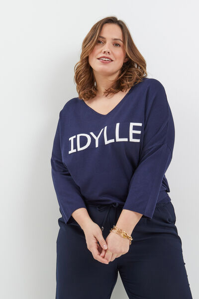Pull message femme
