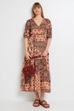 Robe longue imprimée femme