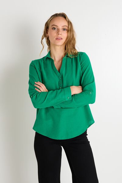 Blouse col chemise femme
