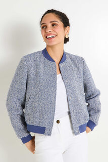 Bomber en tweed femme