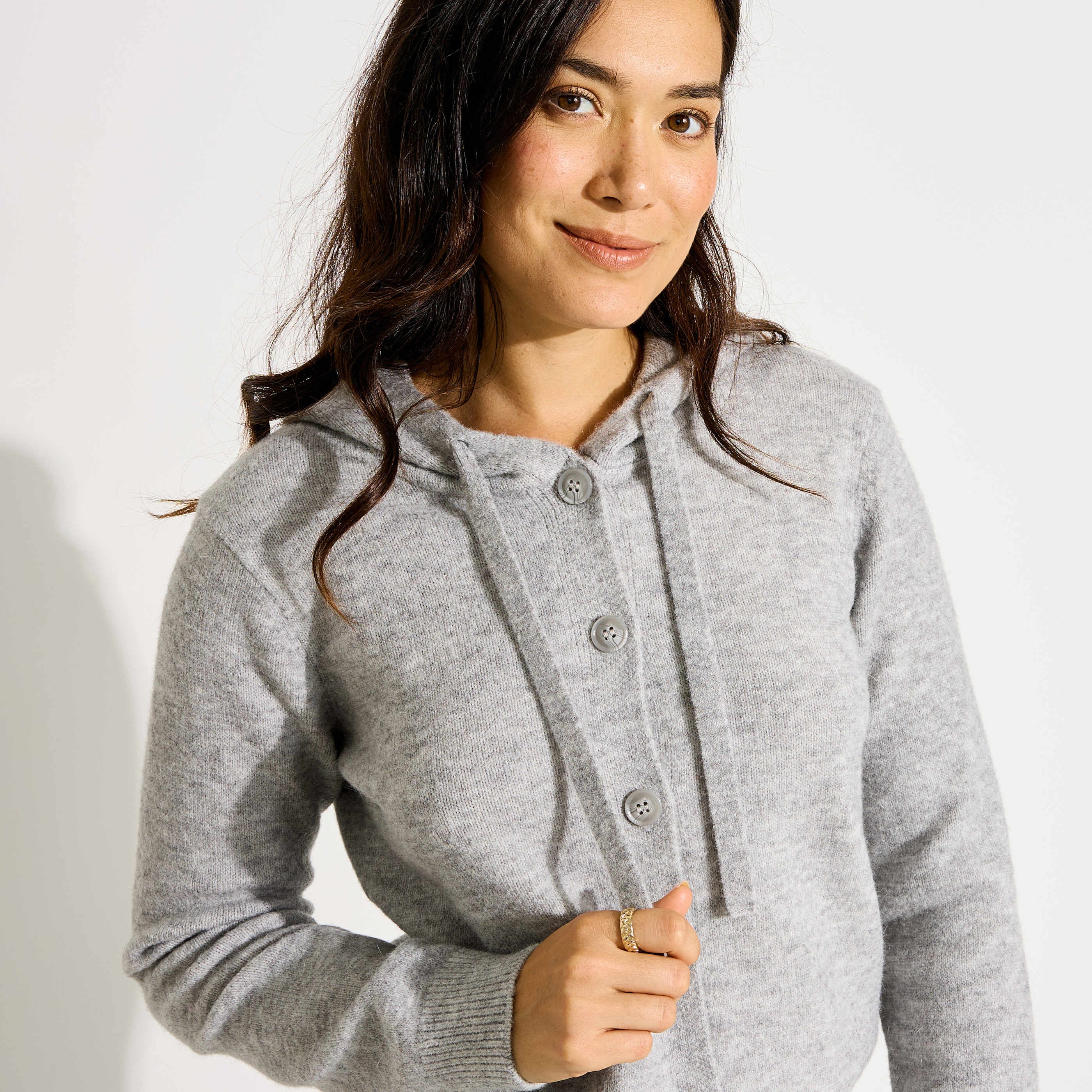 Gilet &agrave; capuche femme