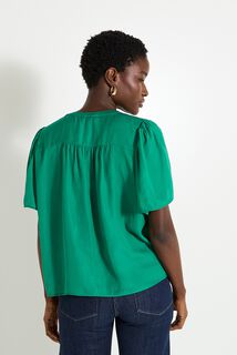 Blouse fluide col rond femme
