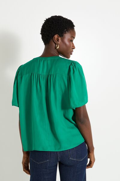 Blouse fluide col rond femme
