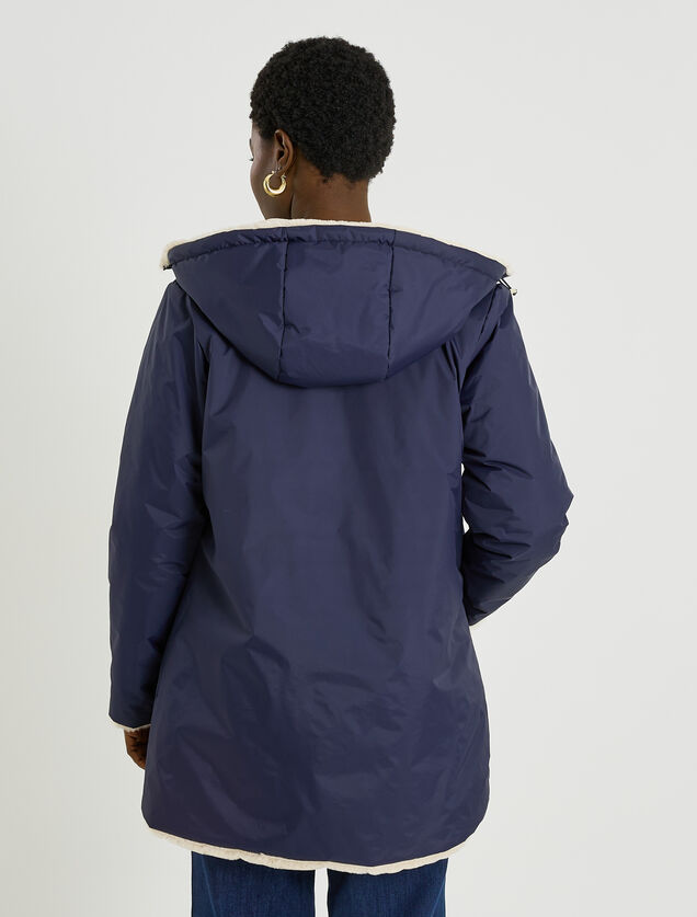 Parka imitation fourrure femme