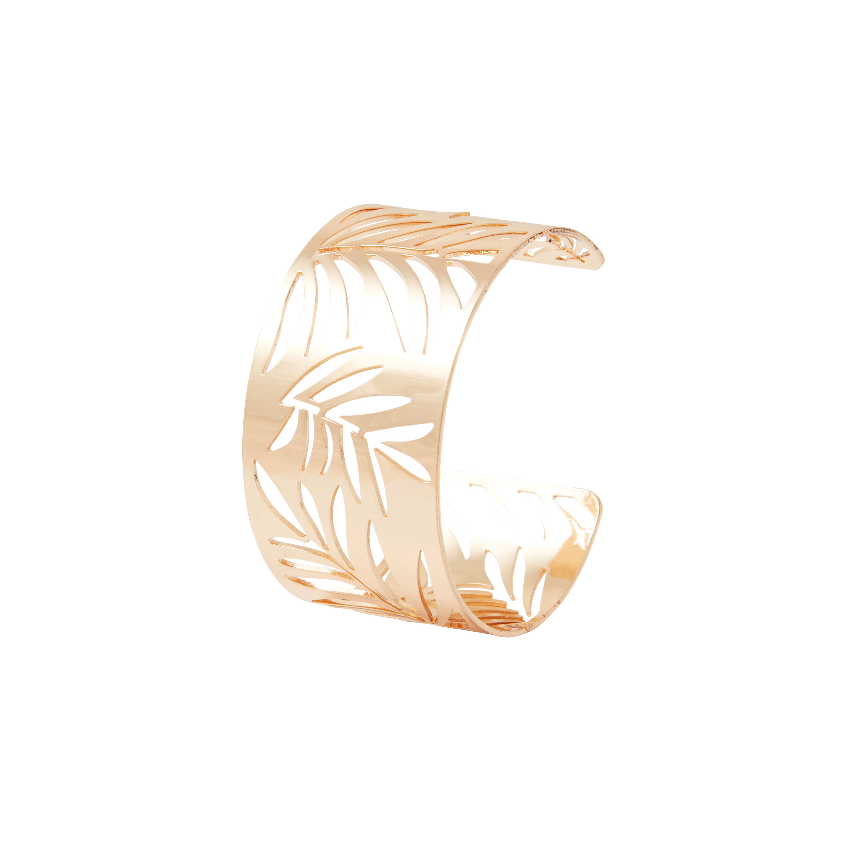 Bracelet manchette feuilles