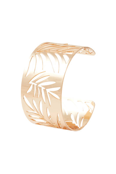 Bracelet manchette feuilles