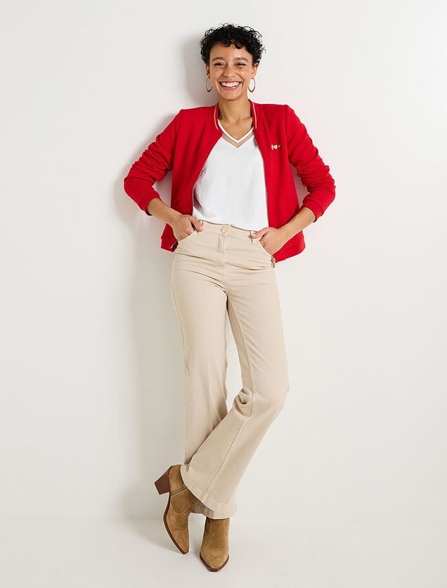 Blouson maille matelassée femme