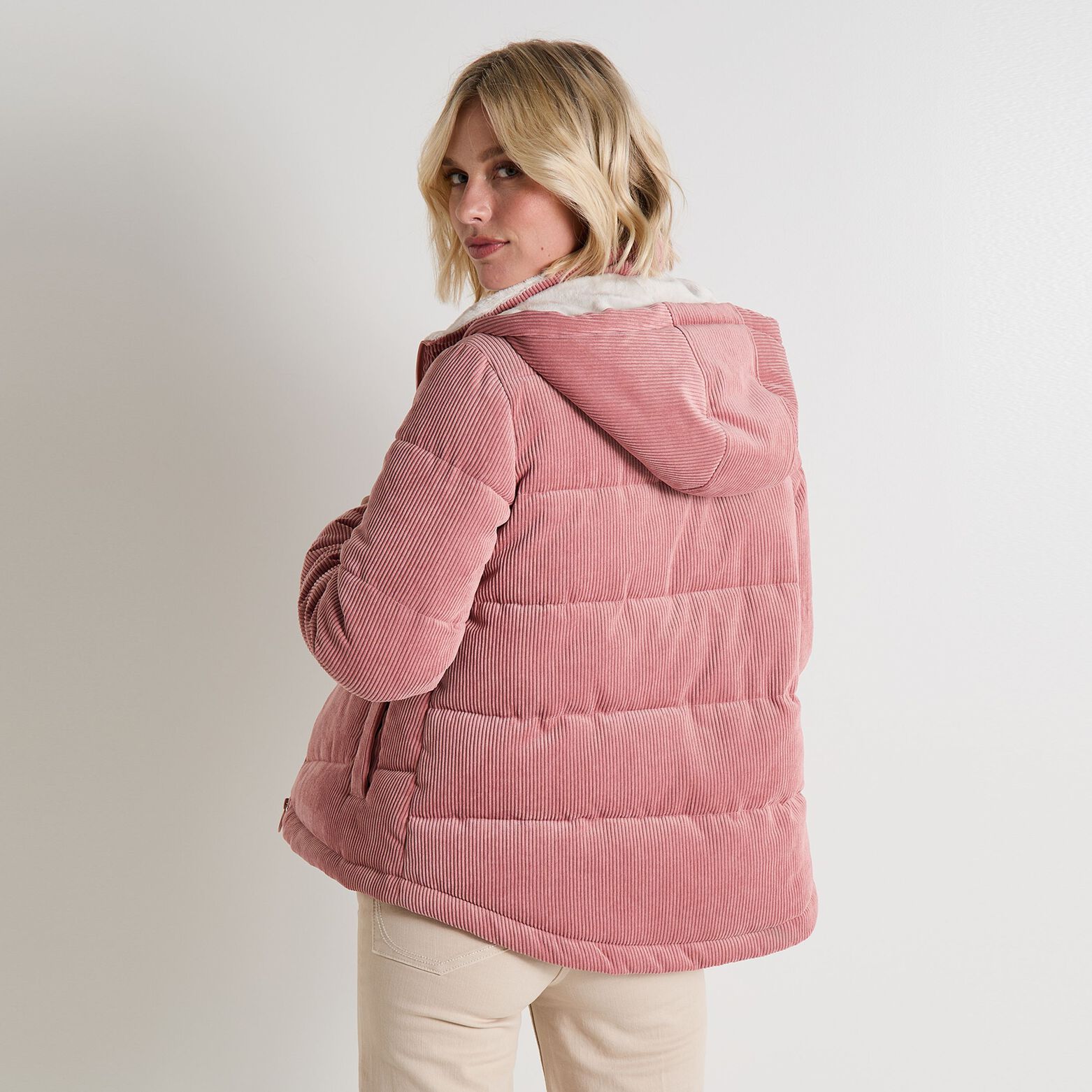 Doudoune velours femme