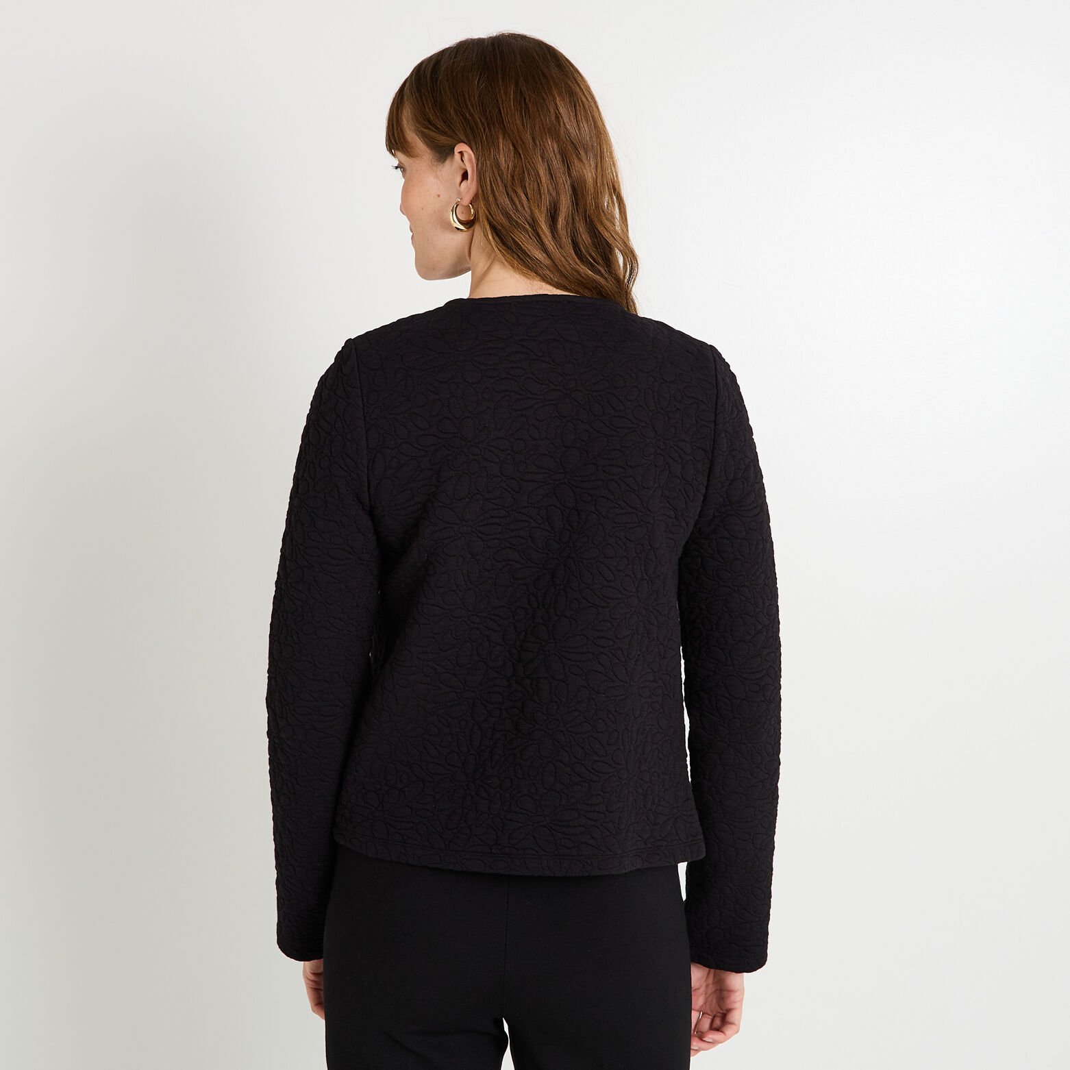 Veste matelassée en maille femme