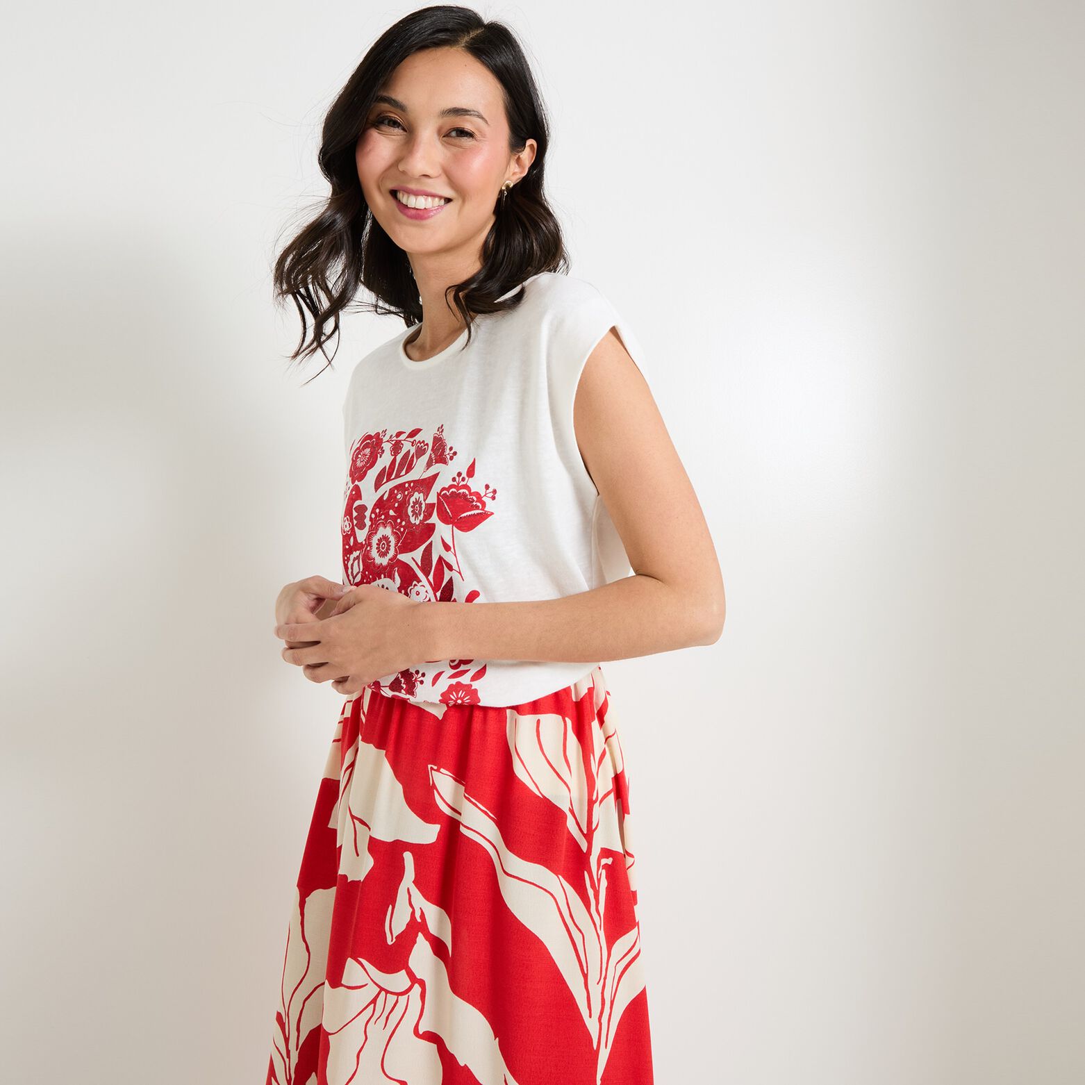 Tshirt print femme
