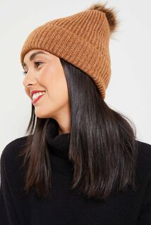 Bonnet pompon femme