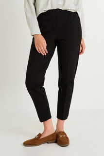 Pantalon cigarette en maille femme