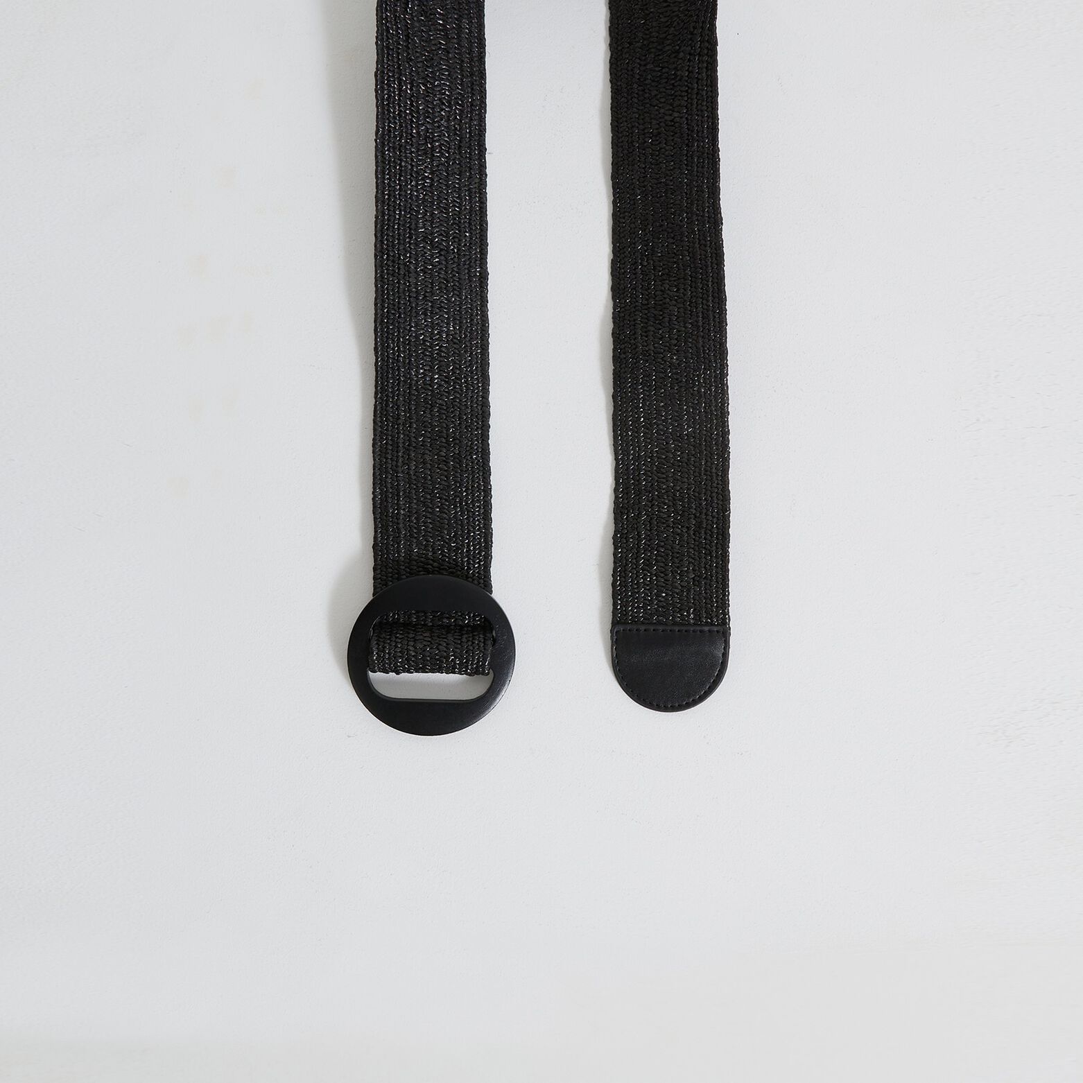 Ceinture large tressée femme