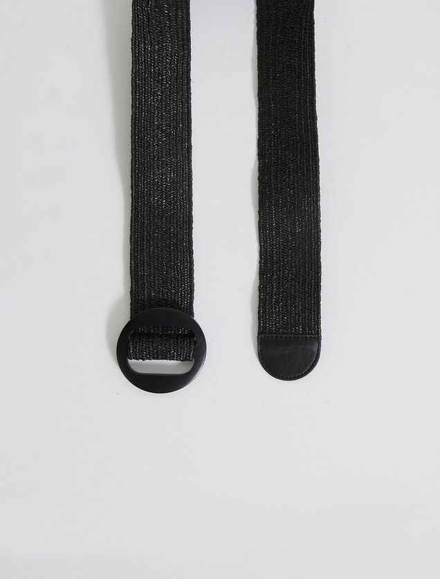 Ceinture large tressée femme