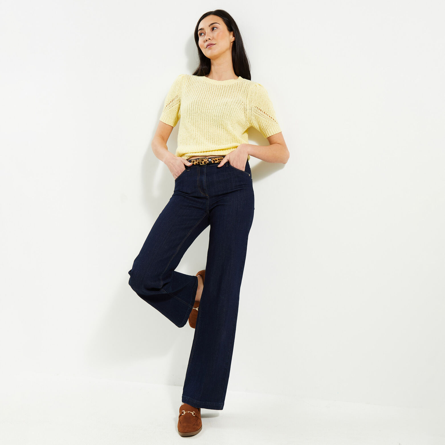 Pull manches courtes femme
