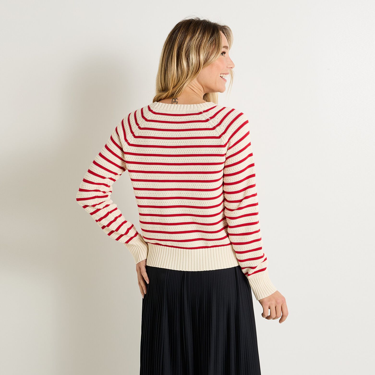Pull col rond femme