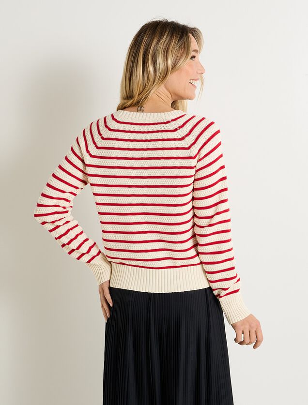 Pull col rond femme