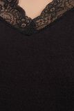 Pull col V dentelle femme
