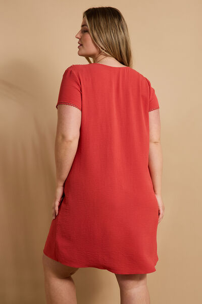 Robe col V femme