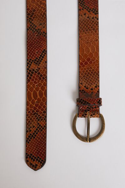 Ceinture en croute de cuir femme 