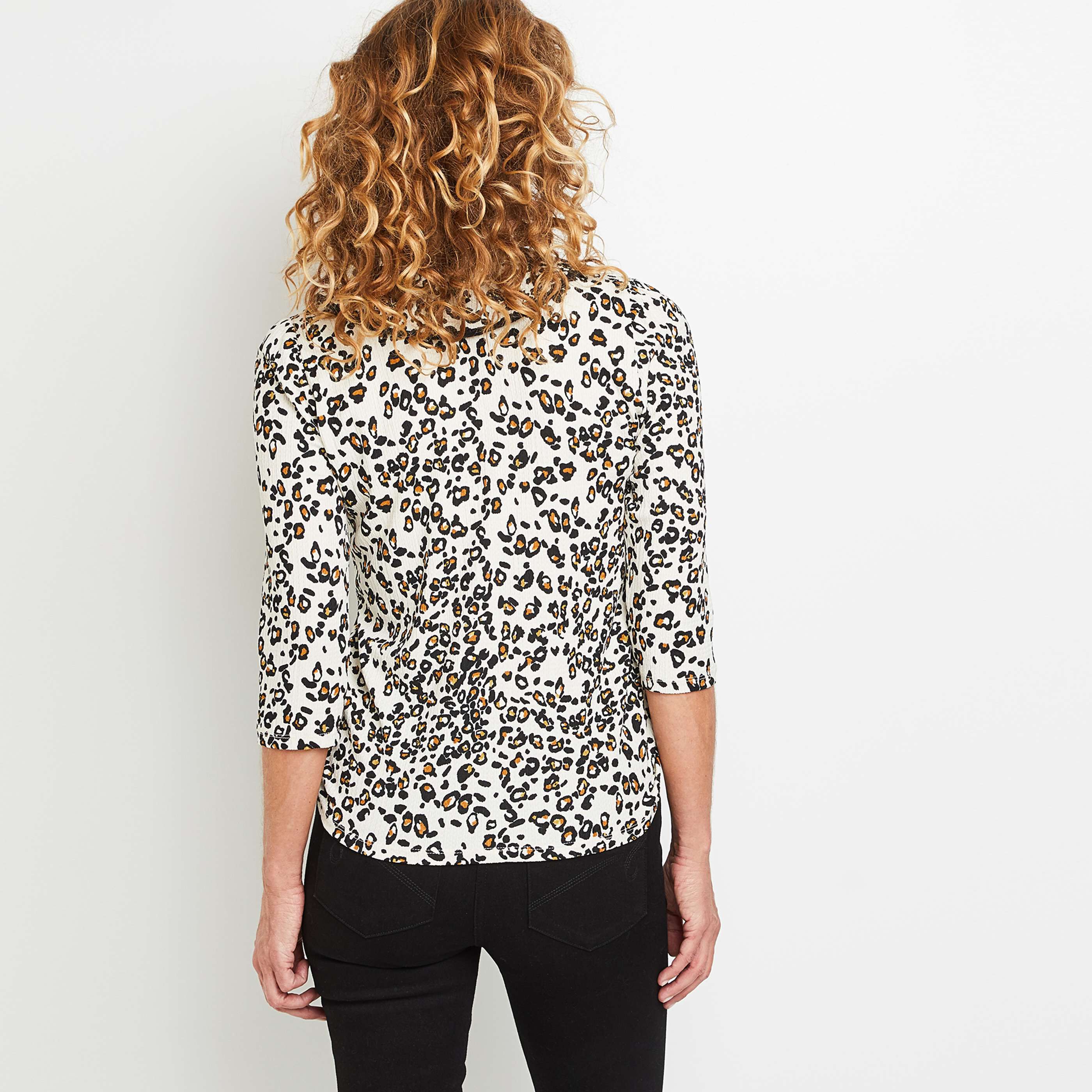 Tee shirt top col claudine femme