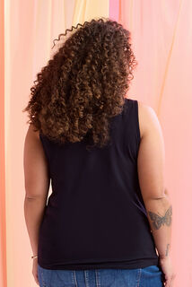 Débardeur col V femme