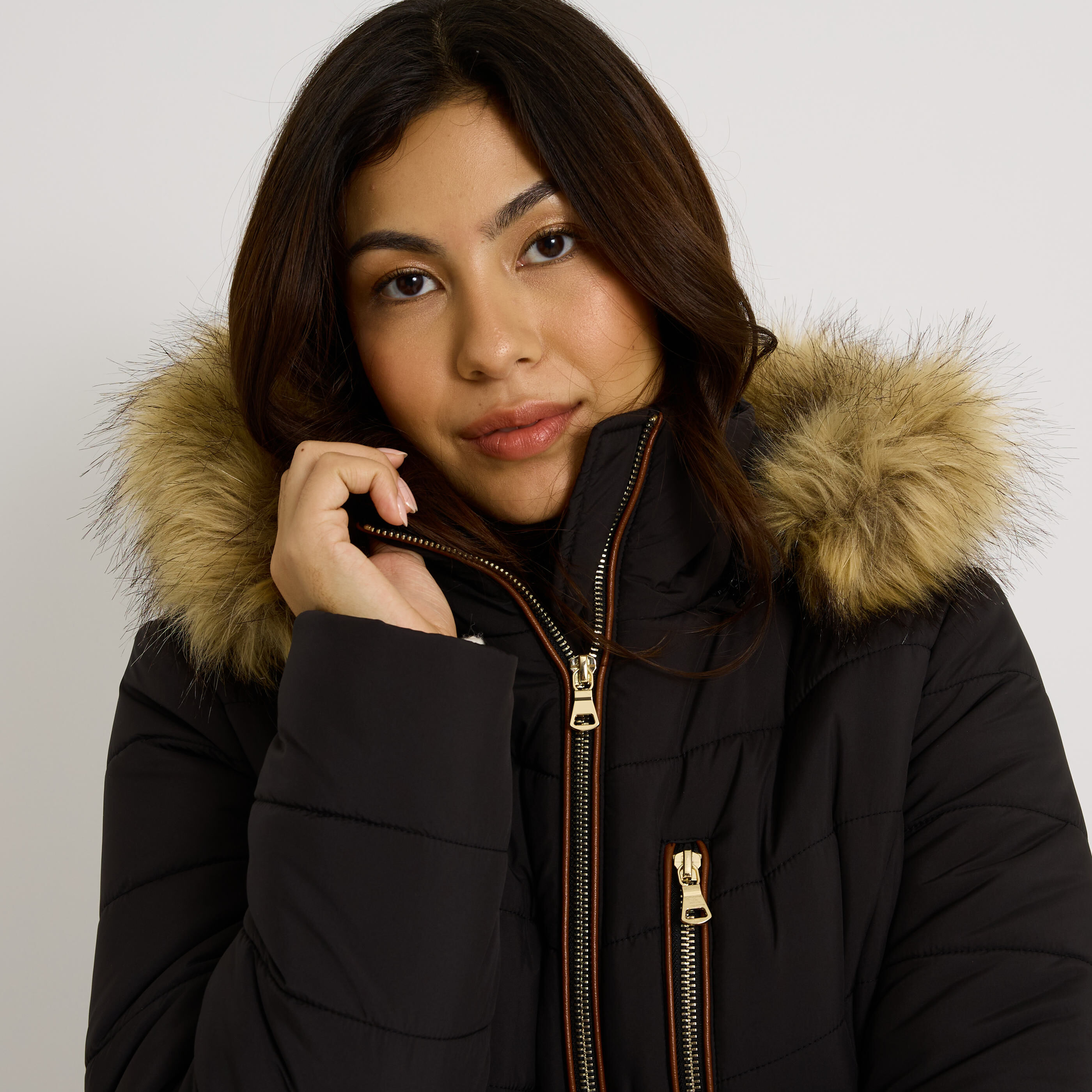 Doudoune mi-longue femme