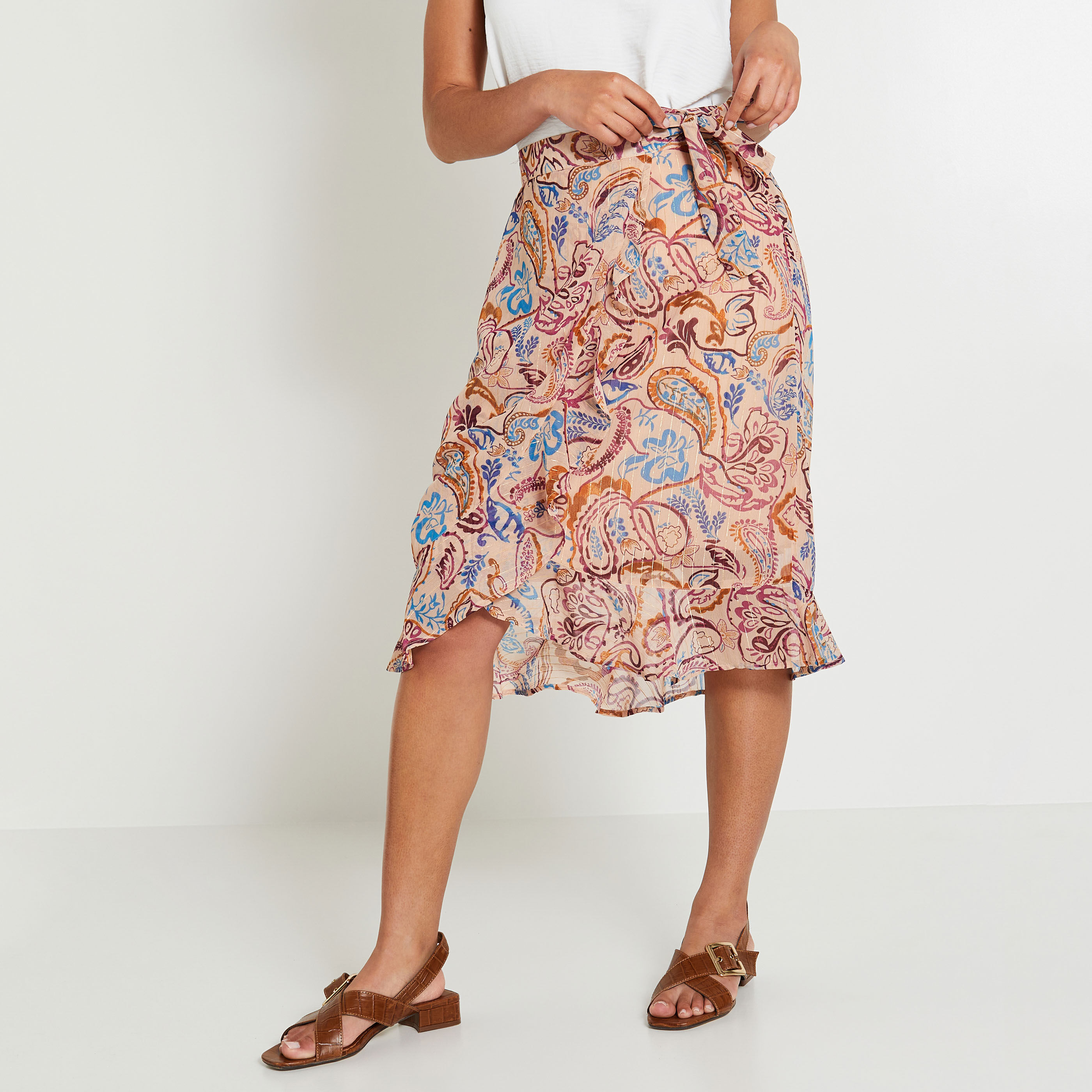 Jupe imprim&eacute;e femme