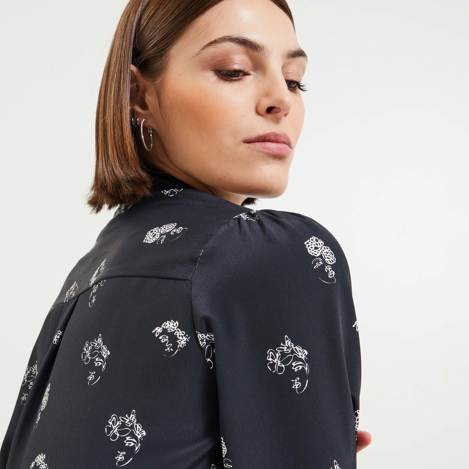 Chemise imprimée femme