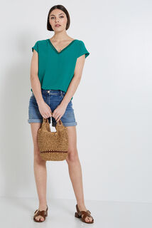 Blouse manches courtes femme