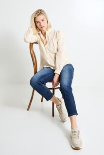 Chemisier col montant femme