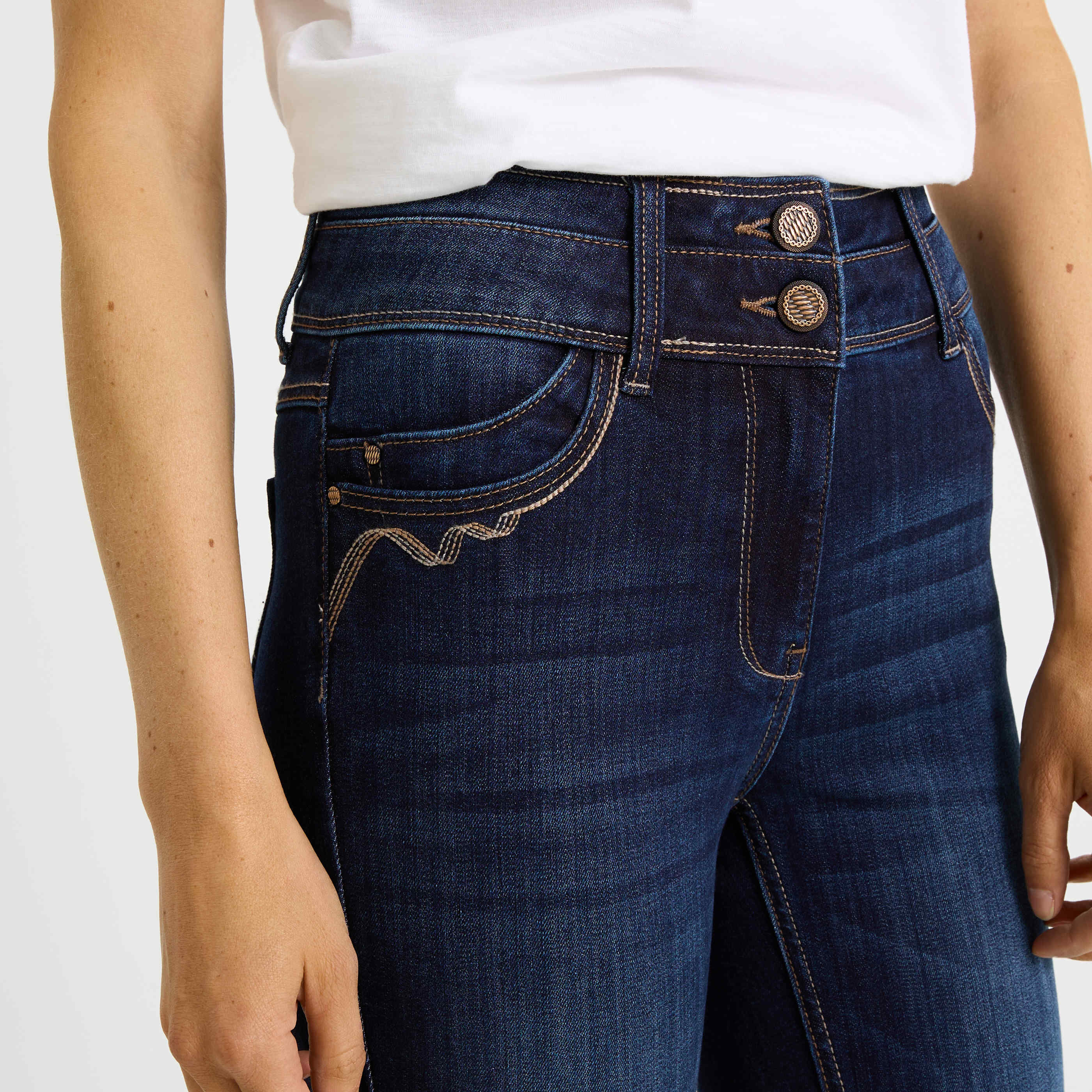 Jean slim raccourci HANOI R02 femme