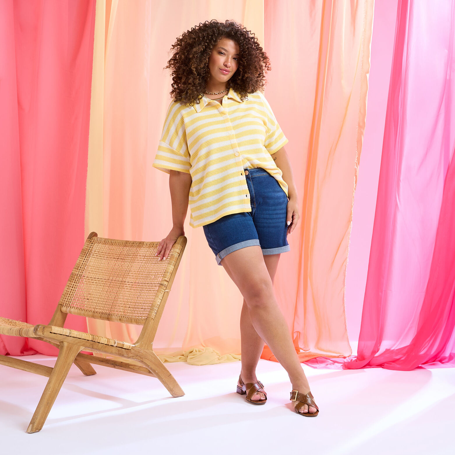 Short en jean femme