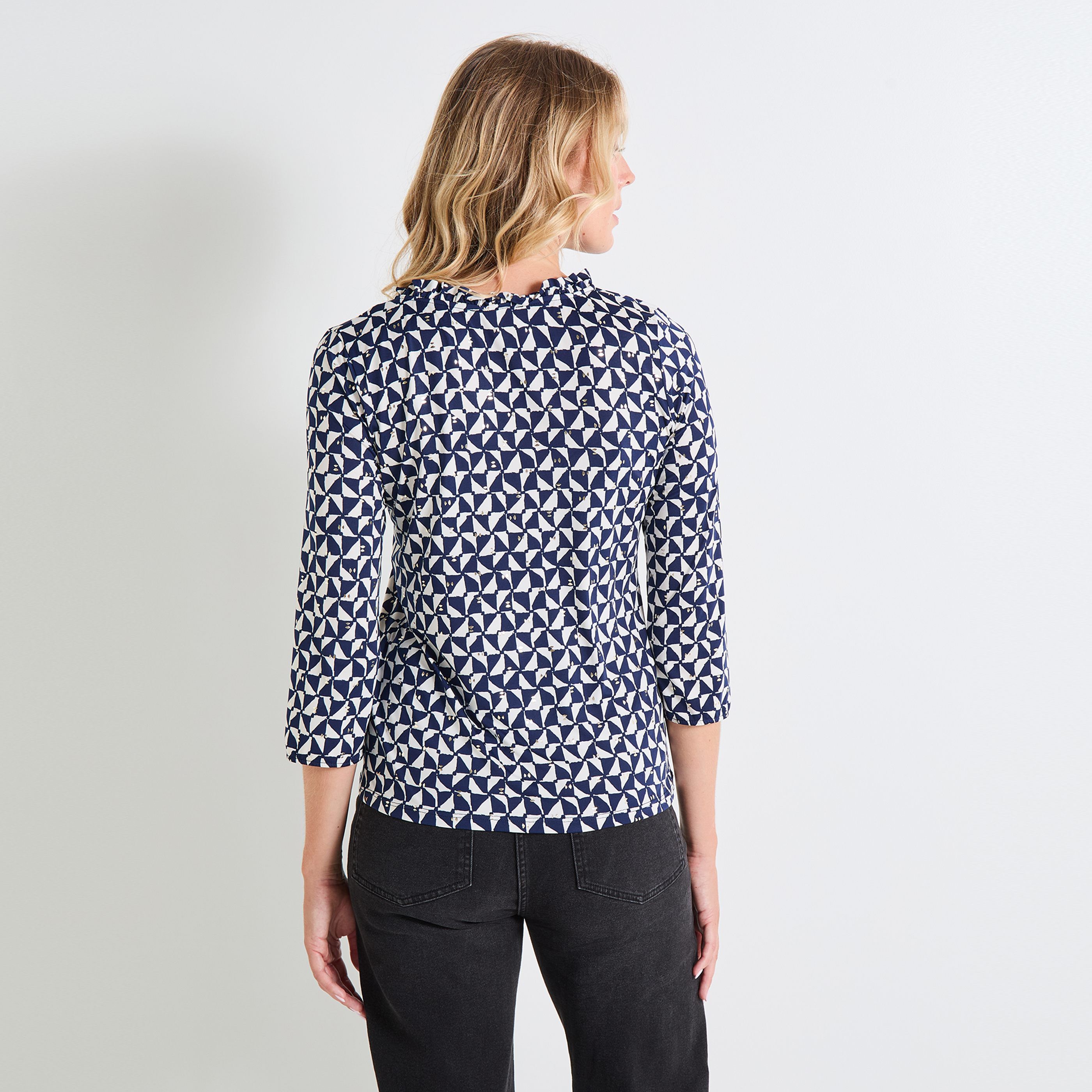 Blouse col V femme