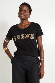 T-shirt col rond femme