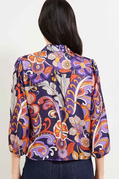 Chemisier satin femme