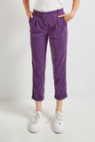 pantalon velours côtelé femme