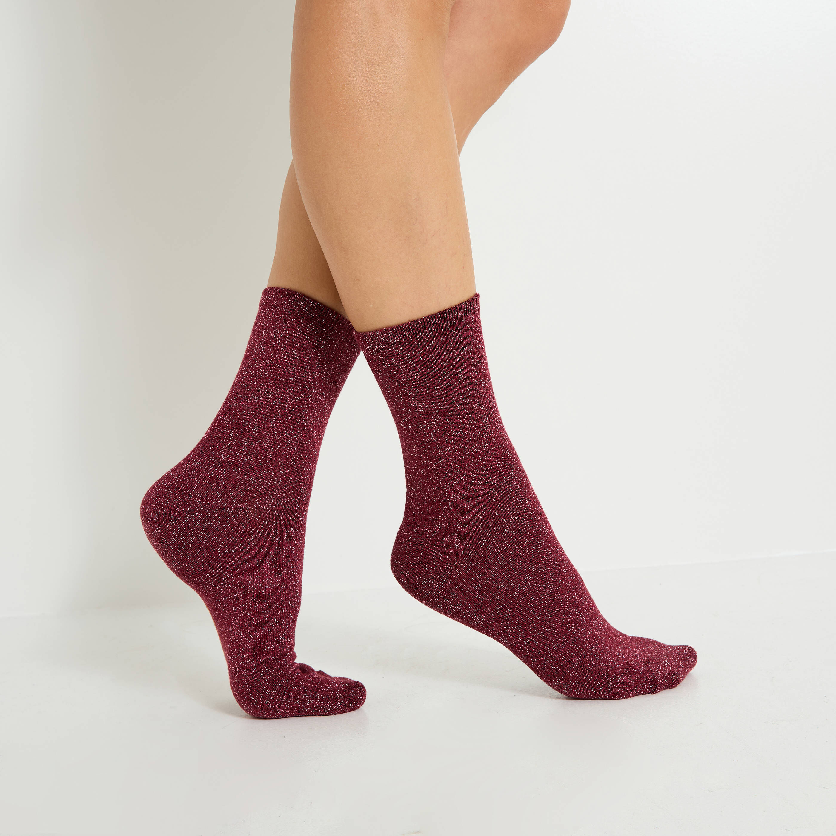 Lot de 2 paires de chaussettes coeurs