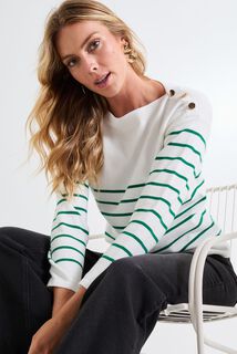 Pull col bateau femme