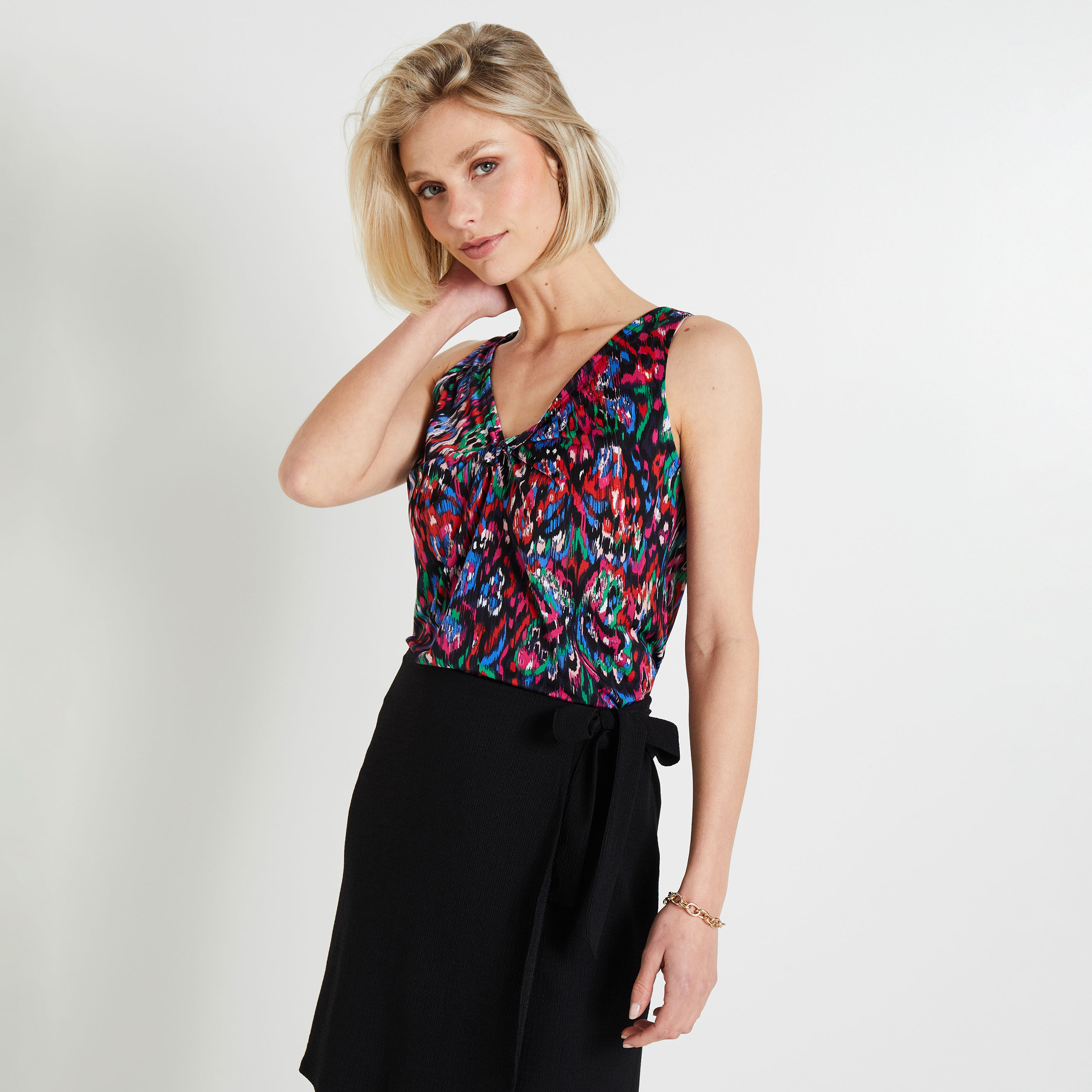 D&eacute;bardeur imprim&eacute; femme