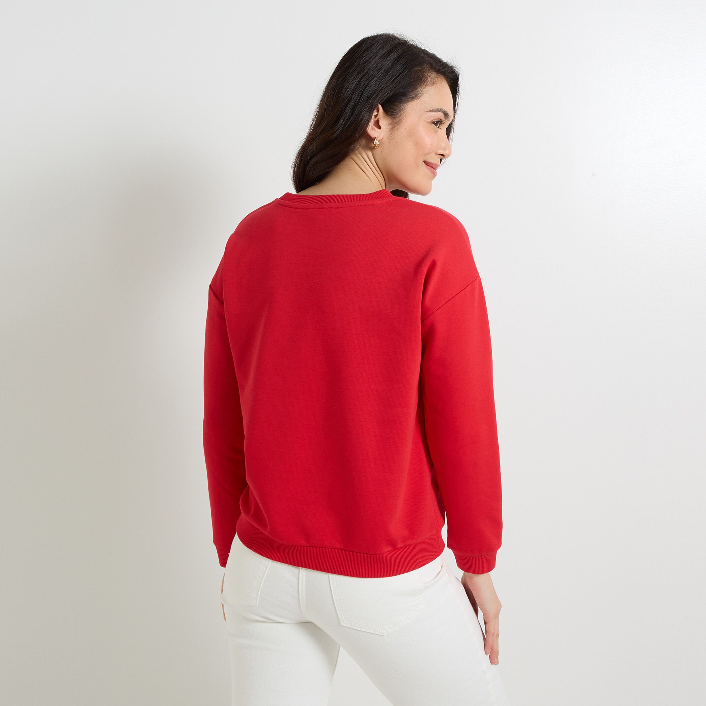 Sweat col rond femme