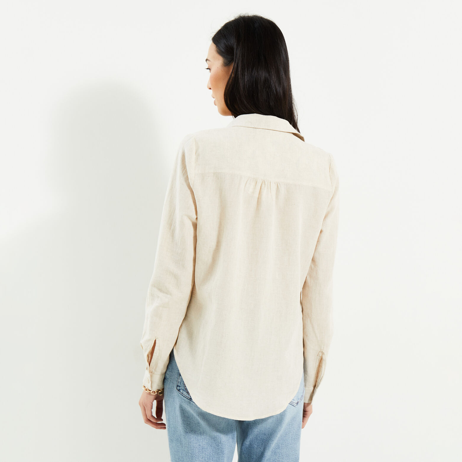 Blouse en coton et lin femme 