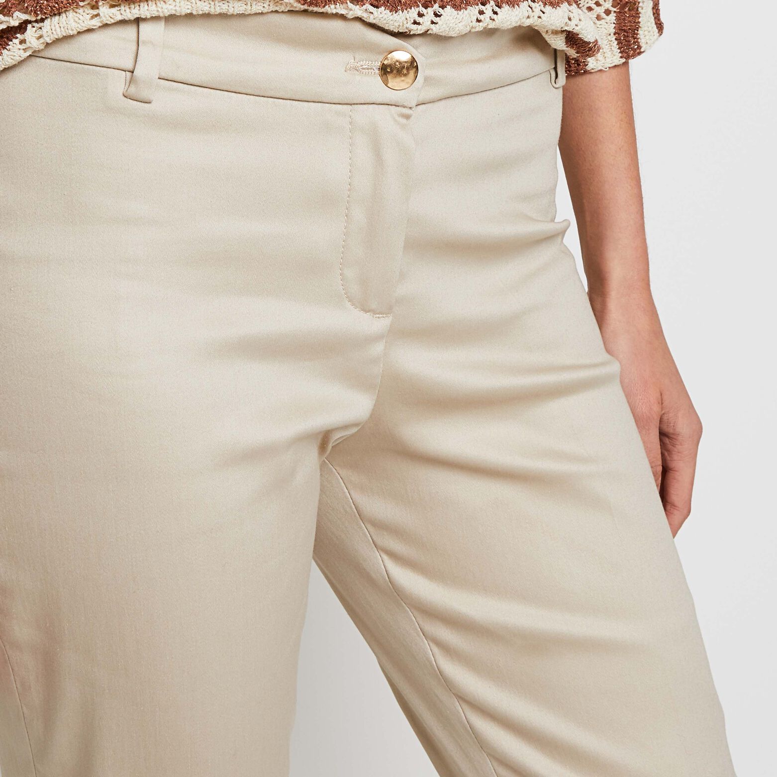 Pantalon raccourci femme