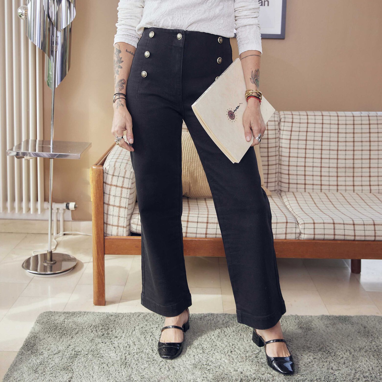 Jean flare femme